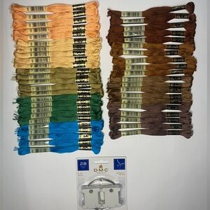 45 Skeins DMC Embroidery Floss Mouline Special 6 Strand Assorted Multicolor-NWOT